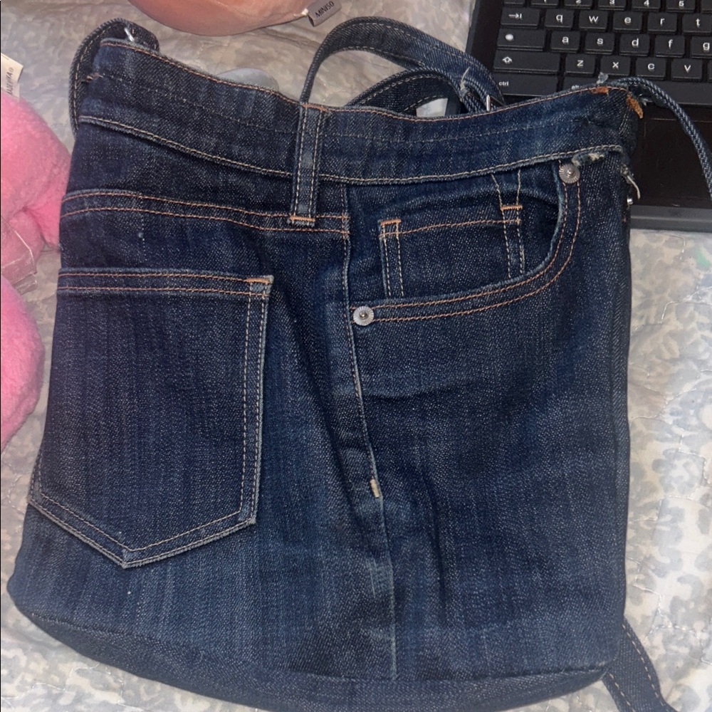 like new denim purse